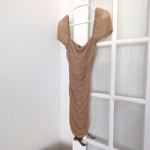 Princess Polly - nude mesh dress